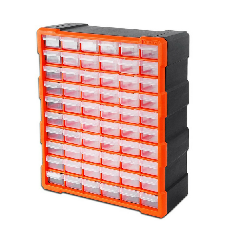 Gavetero Organizador Plástico Tactix 320638 Con 60 Cajones - Cajas de  Herramientas - Cajas, Juegos de Herramientas y Organizadores